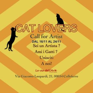 "Cat lovers" La via dell'arte dal 16 al 24 novembre